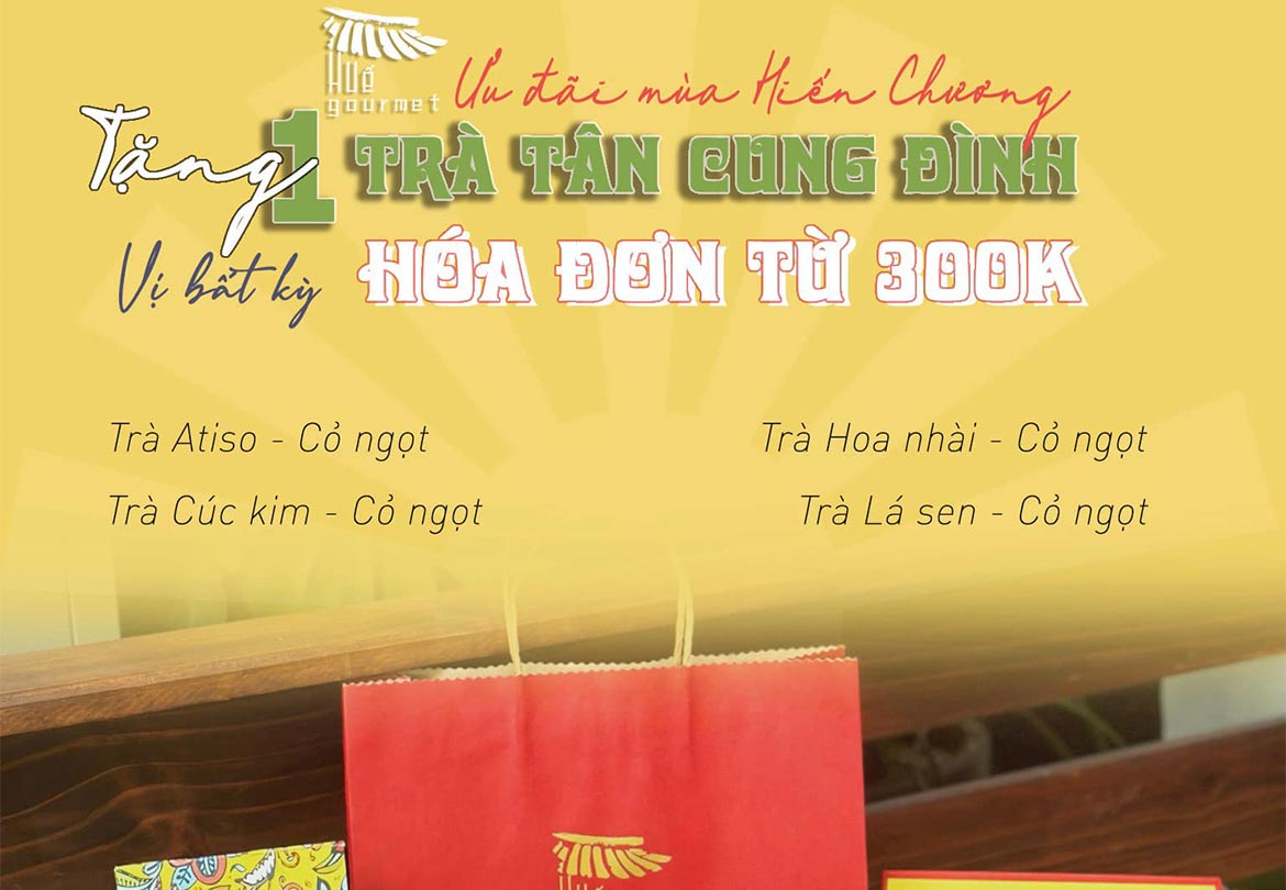 Ưu Đãi mùa hiến chương tặng trà tân cung đình